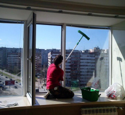 Мытье окон в однокомнатной квартире Любинский